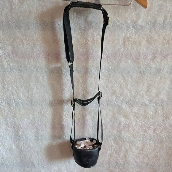 Coach 1996 Olympics Special Edition Black Leather Water Bottle Holder - Picture 1 of 7